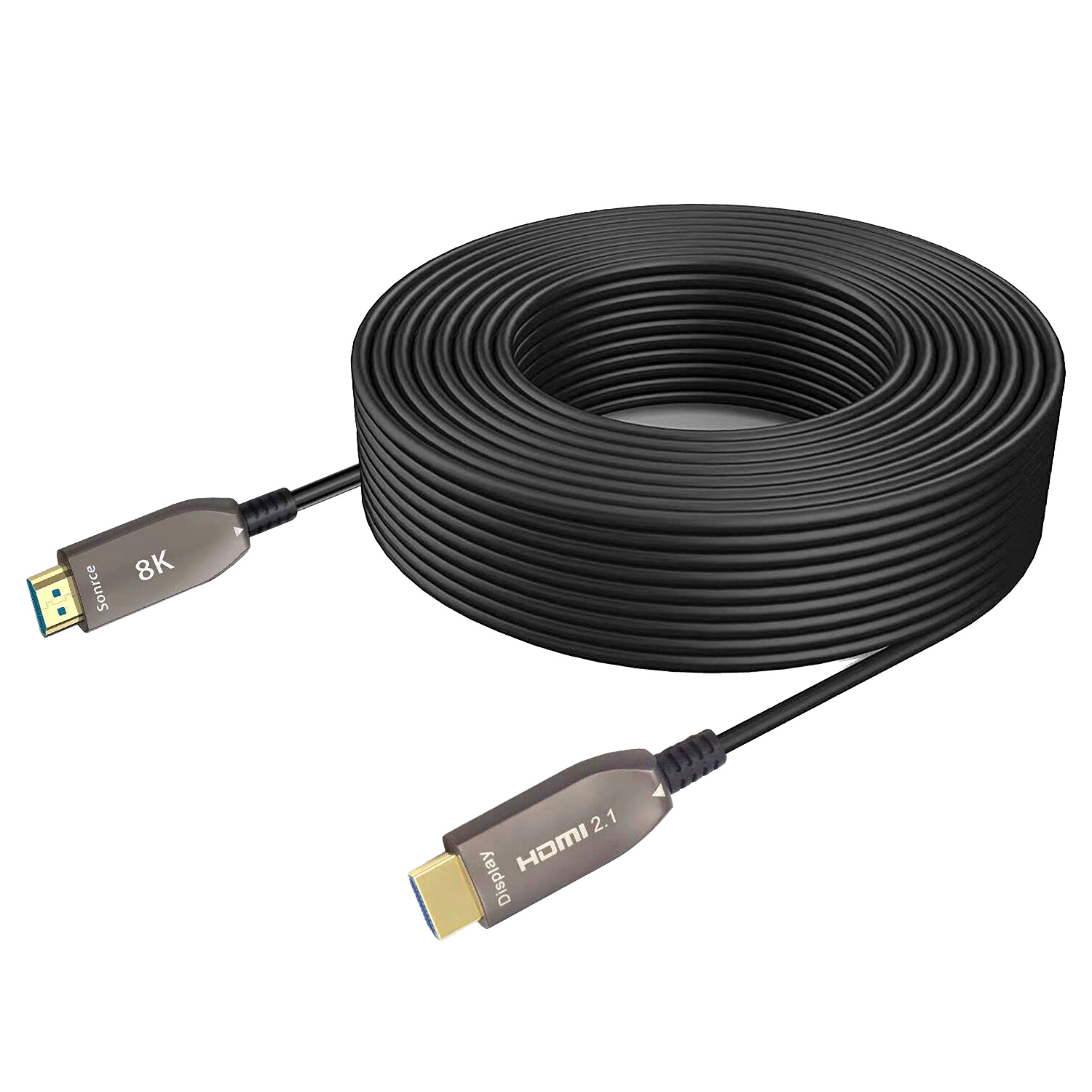 Inakustik Cable HDMI 2.1 Fibre Optique 8K Cable HDMI sur fibre optique 30m  - Hifi, Home-Cinéma, Salle de Cinéma Privée, vidéoprojecteur, Oled, Ampli,  Enceintes
