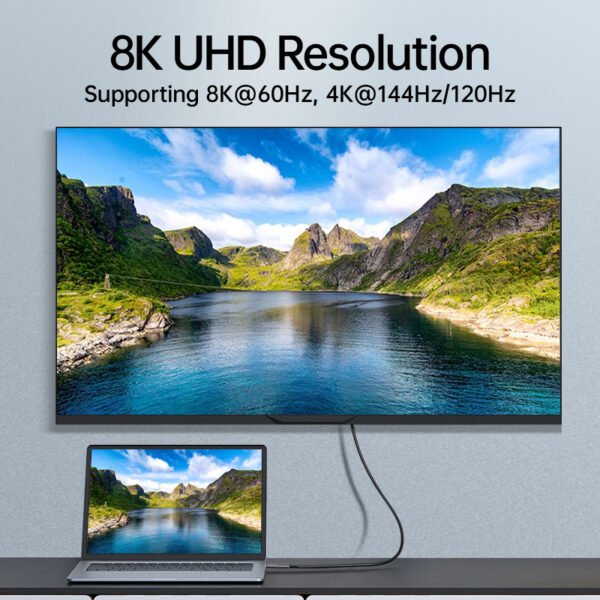 USB Cable 8K UHD Resolution